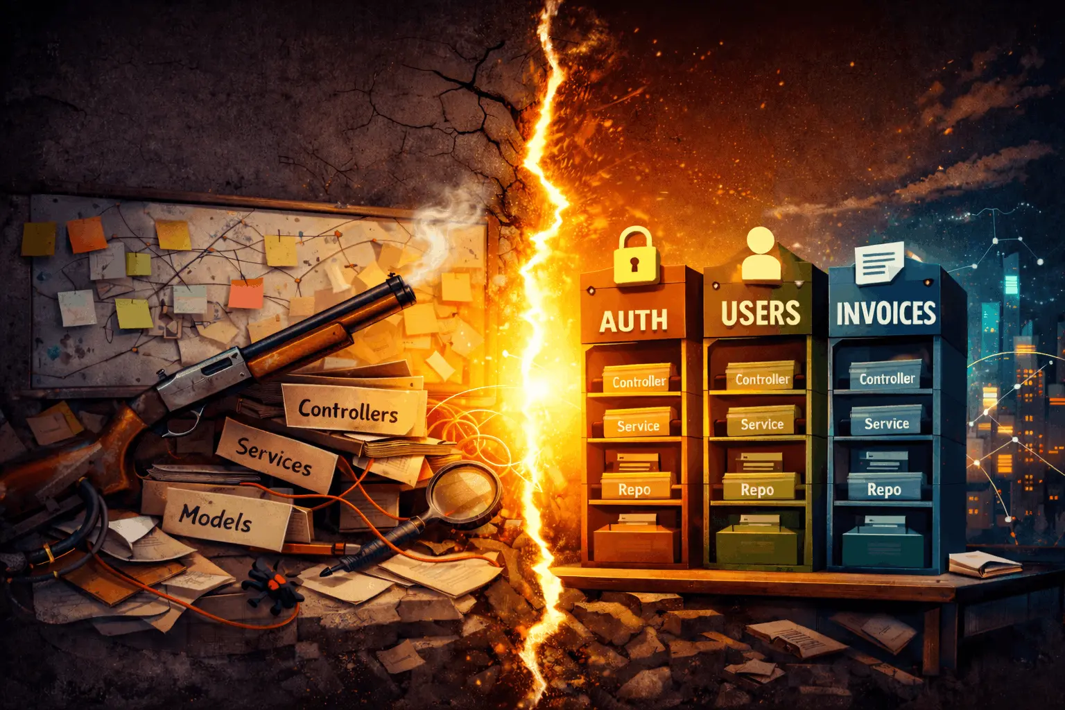 No necesitas Microservicios (aún), necesitas aprender a dividir tu código.