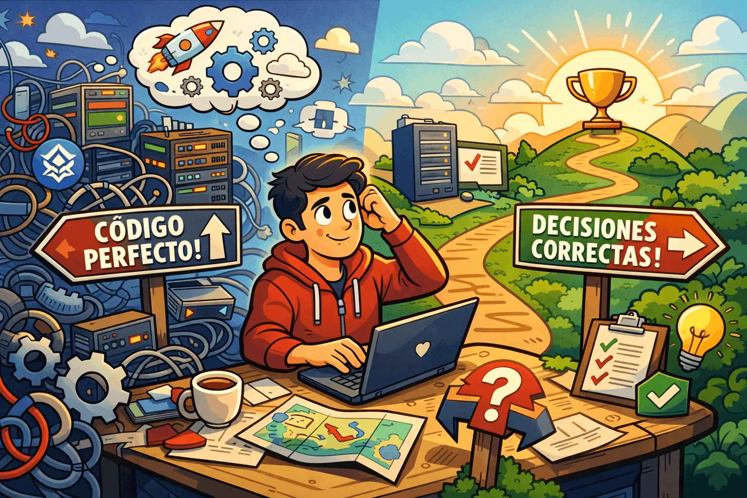 De escribir código perfecto a tomar decisiones imperfectas (pero correctas)